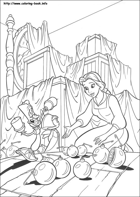 Beauty and the Beast coloring picture